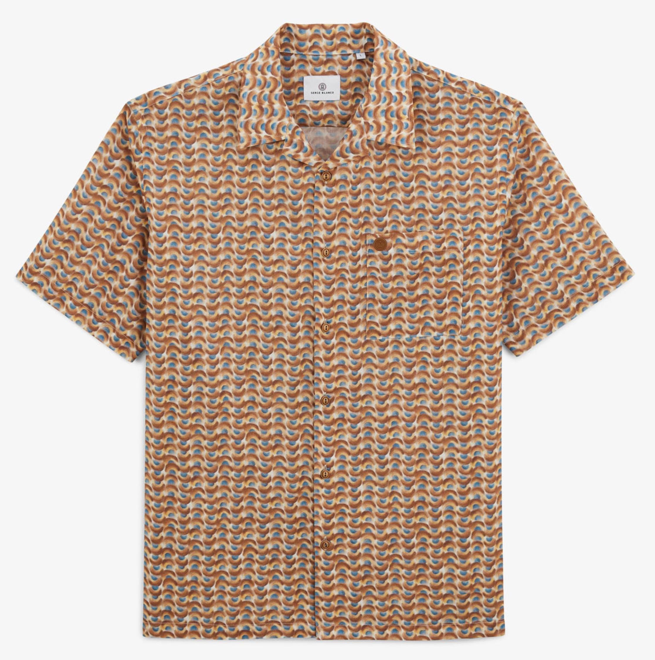 Caracas teak print shirt