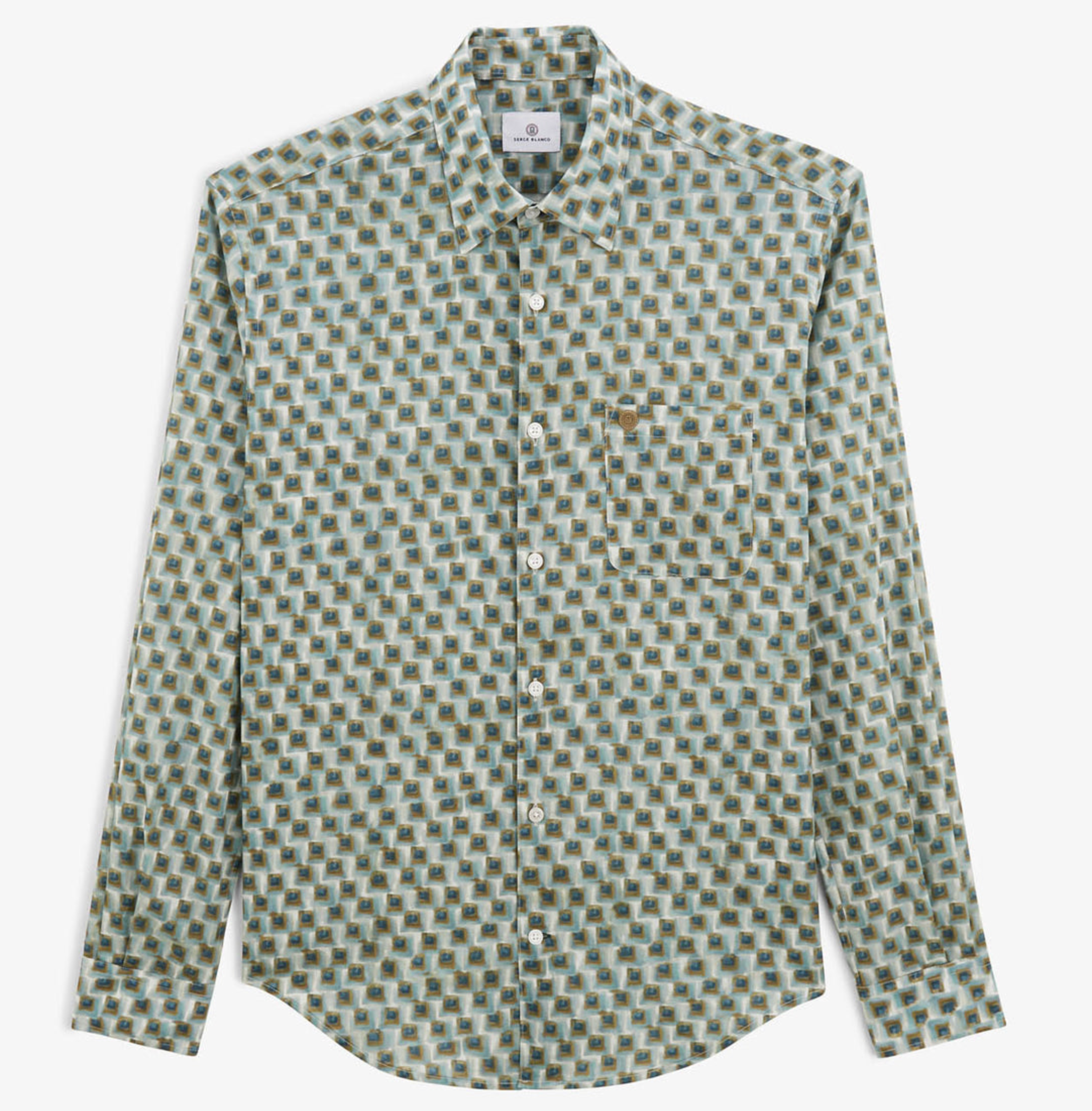 Charles shirt with almond square print