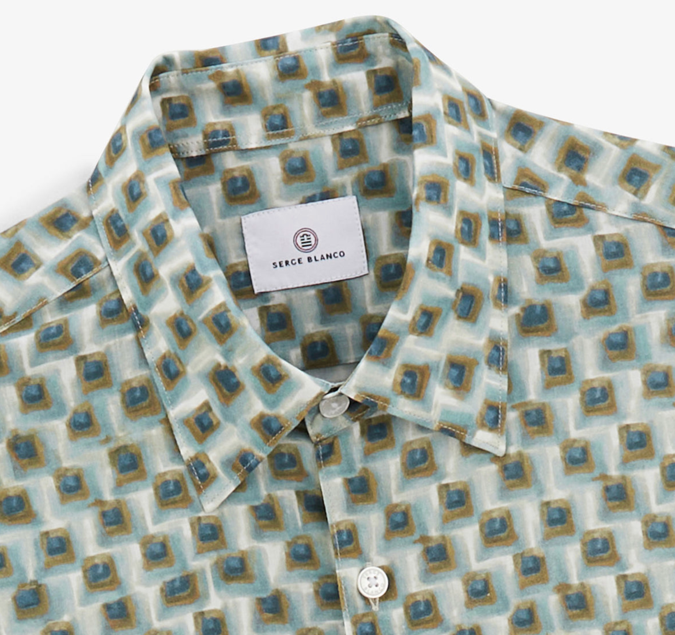 Charles shirt with almond square print