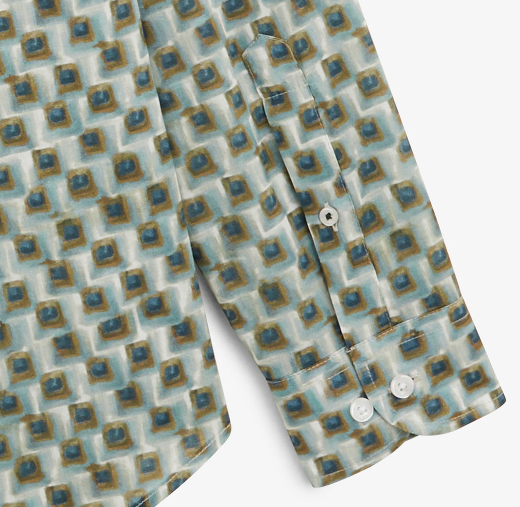 Charles shirt with almond square print