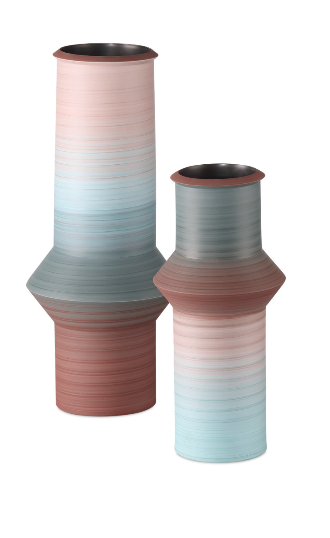 Happy 80's Blue & Red Vase Set of 2