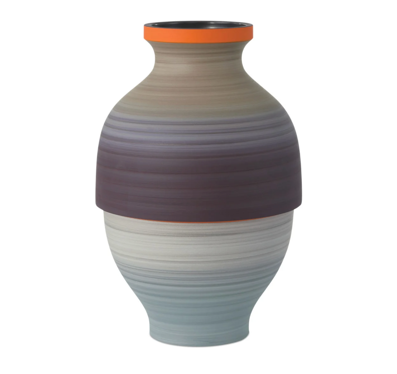 Happy 80's Gray, Beige, Orange & Blue Vase Set of 3
