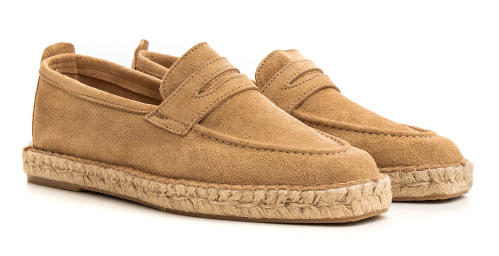 IBIZA - Montee Taupe suede calfskin espadrilles