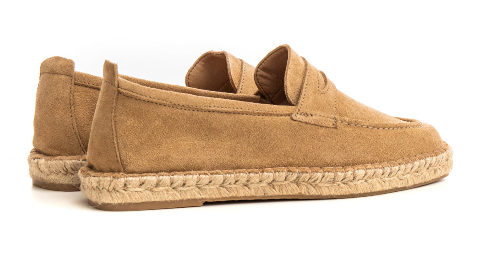 IBIZA - Montee Taupe suede calfskin espadrilles