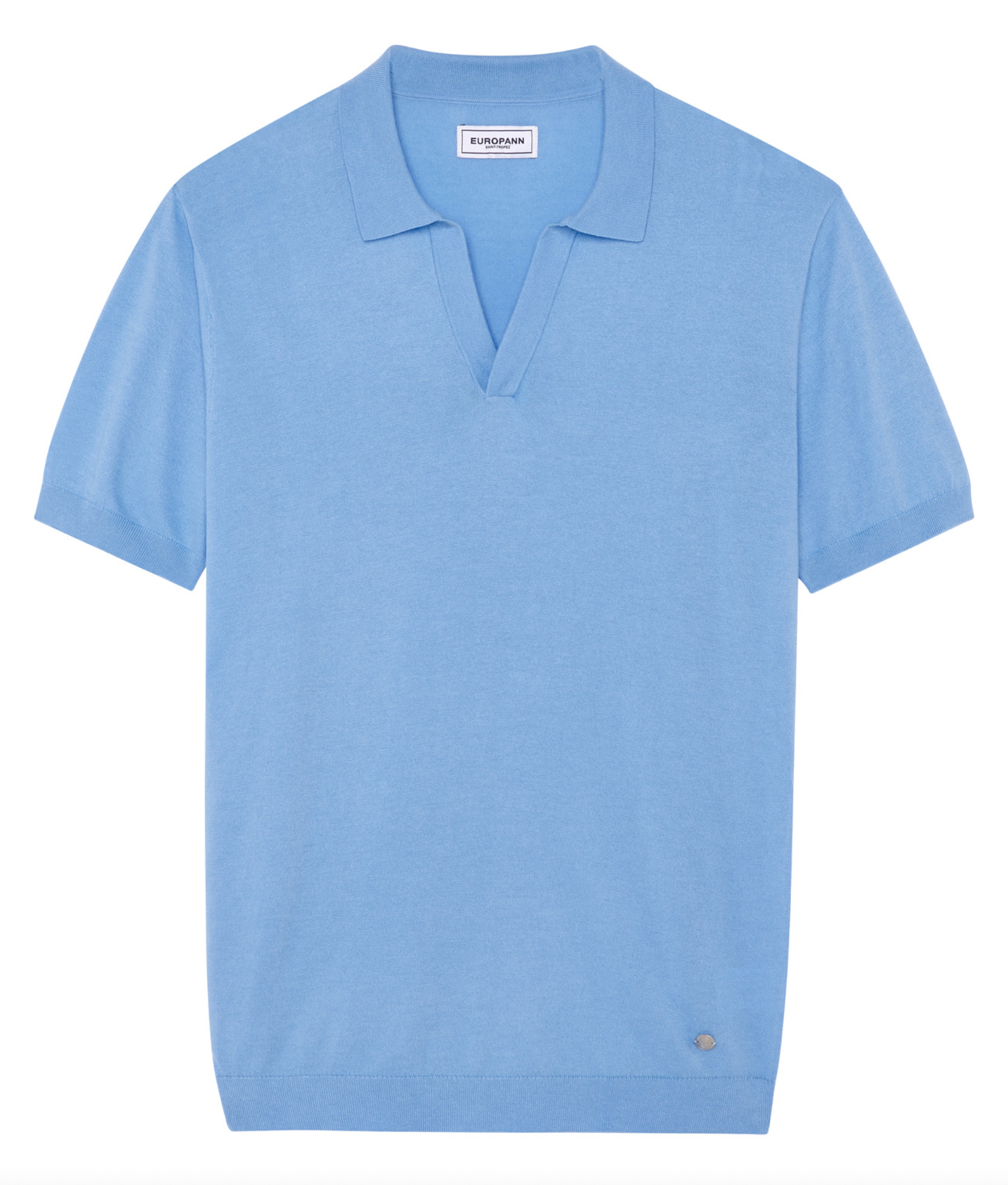 CORY - Fine knit ocean polo
