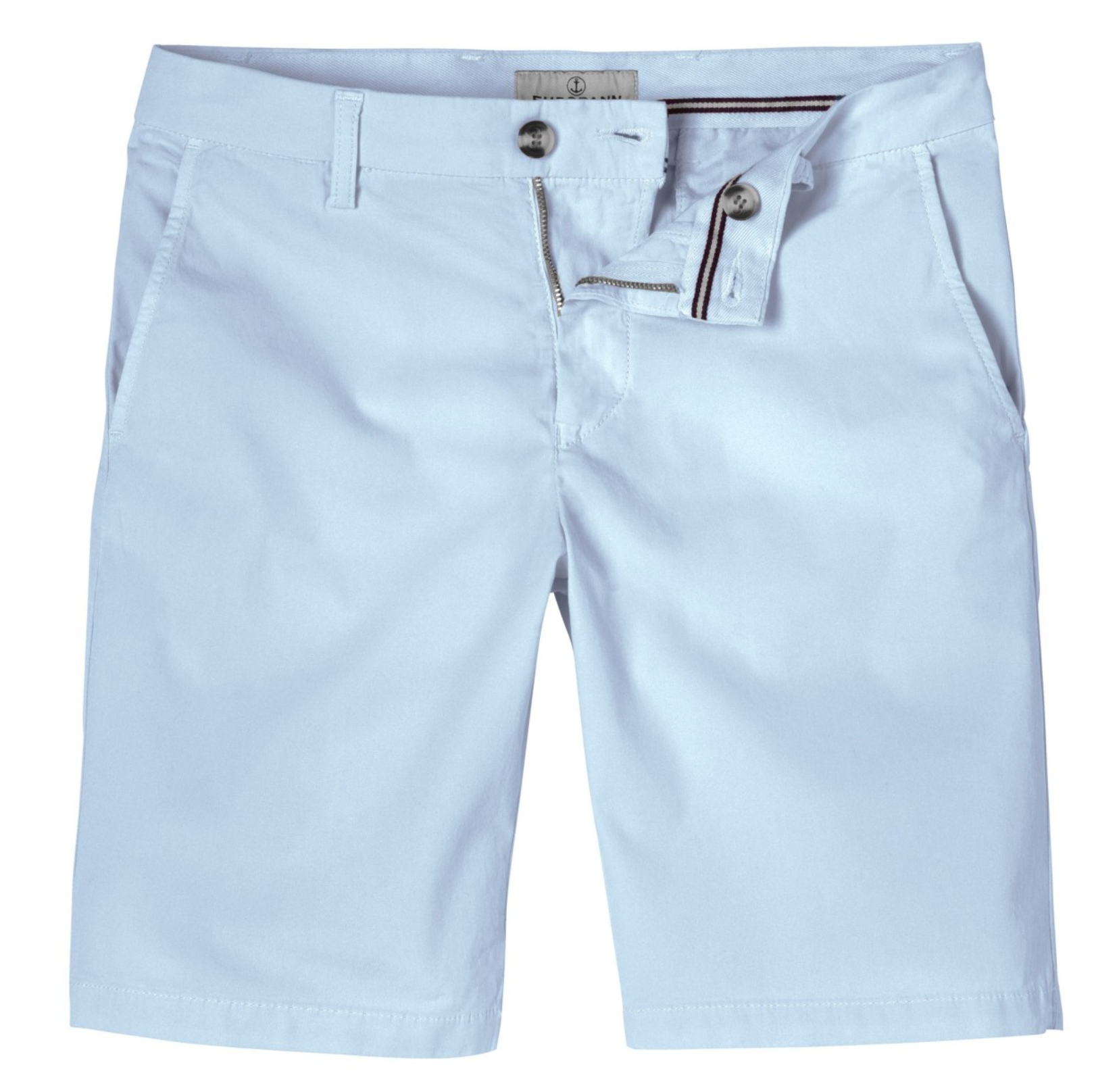 TEXAS - Ciel blue cotton slim-fit bermuda