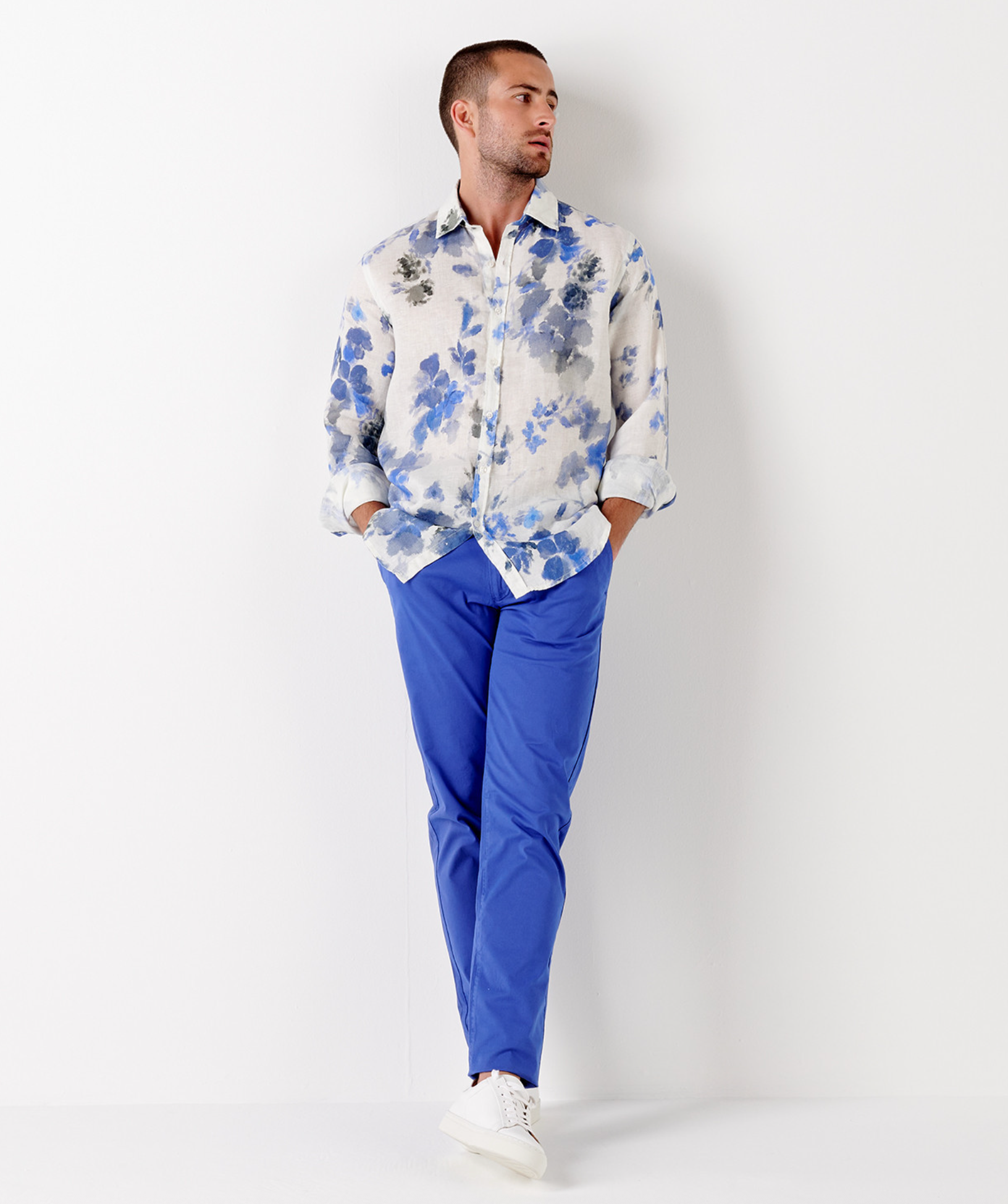 FLASH - ROI blue chino pants