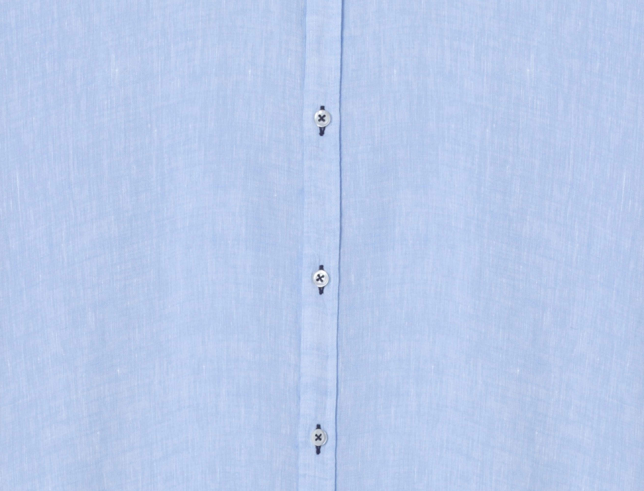 JONAS - Plain linen shirt Ciel blue