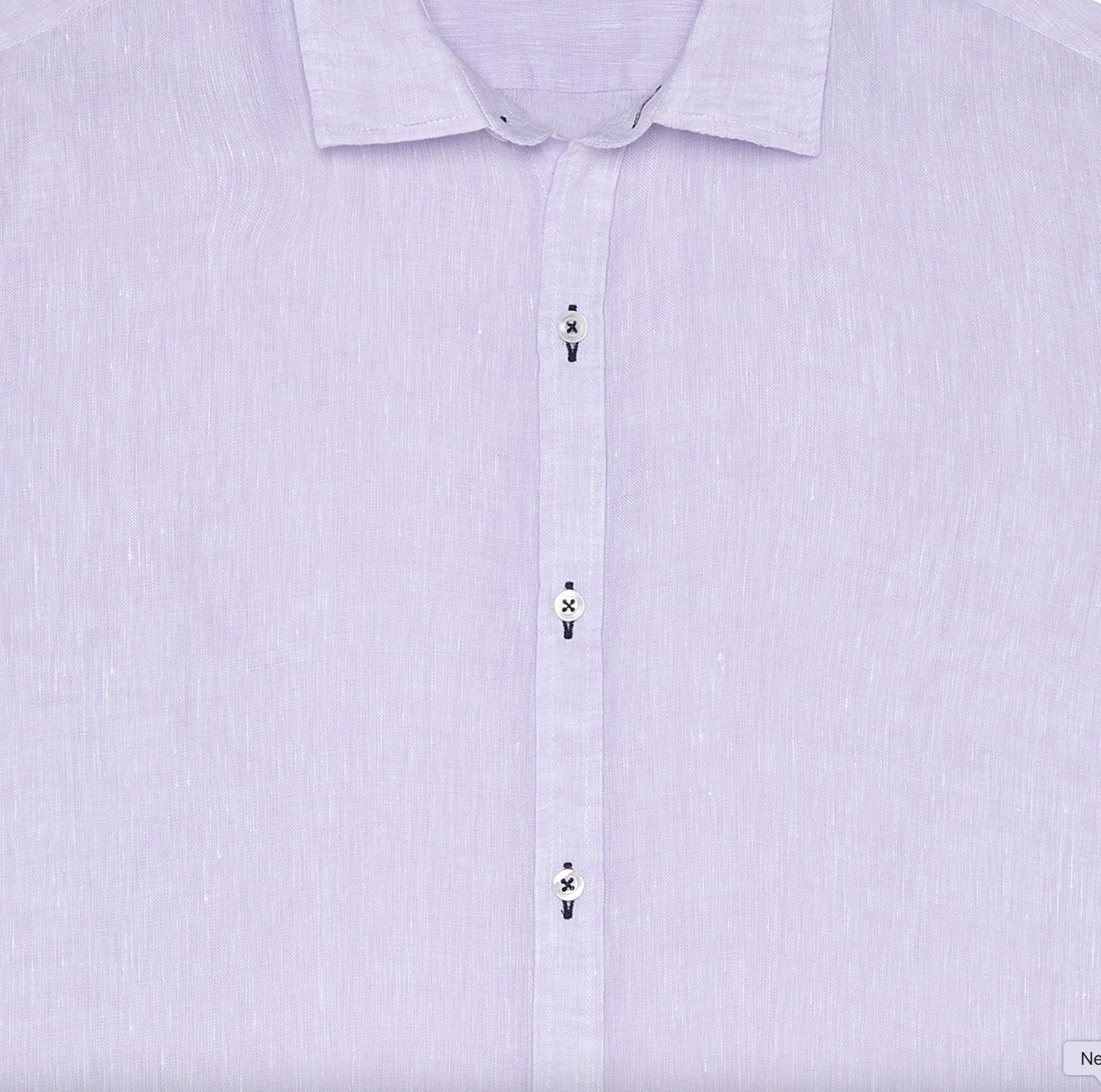 JONAS - Plain lilas linen shirt