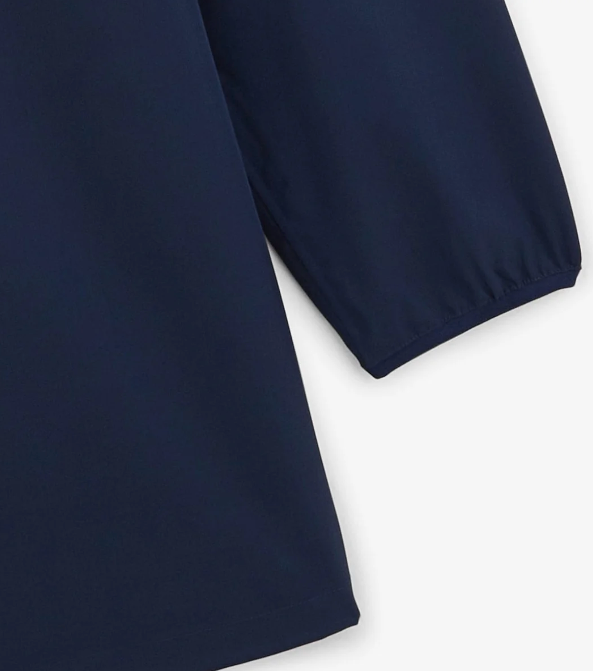Long waterproof Storm jacket in denim blue