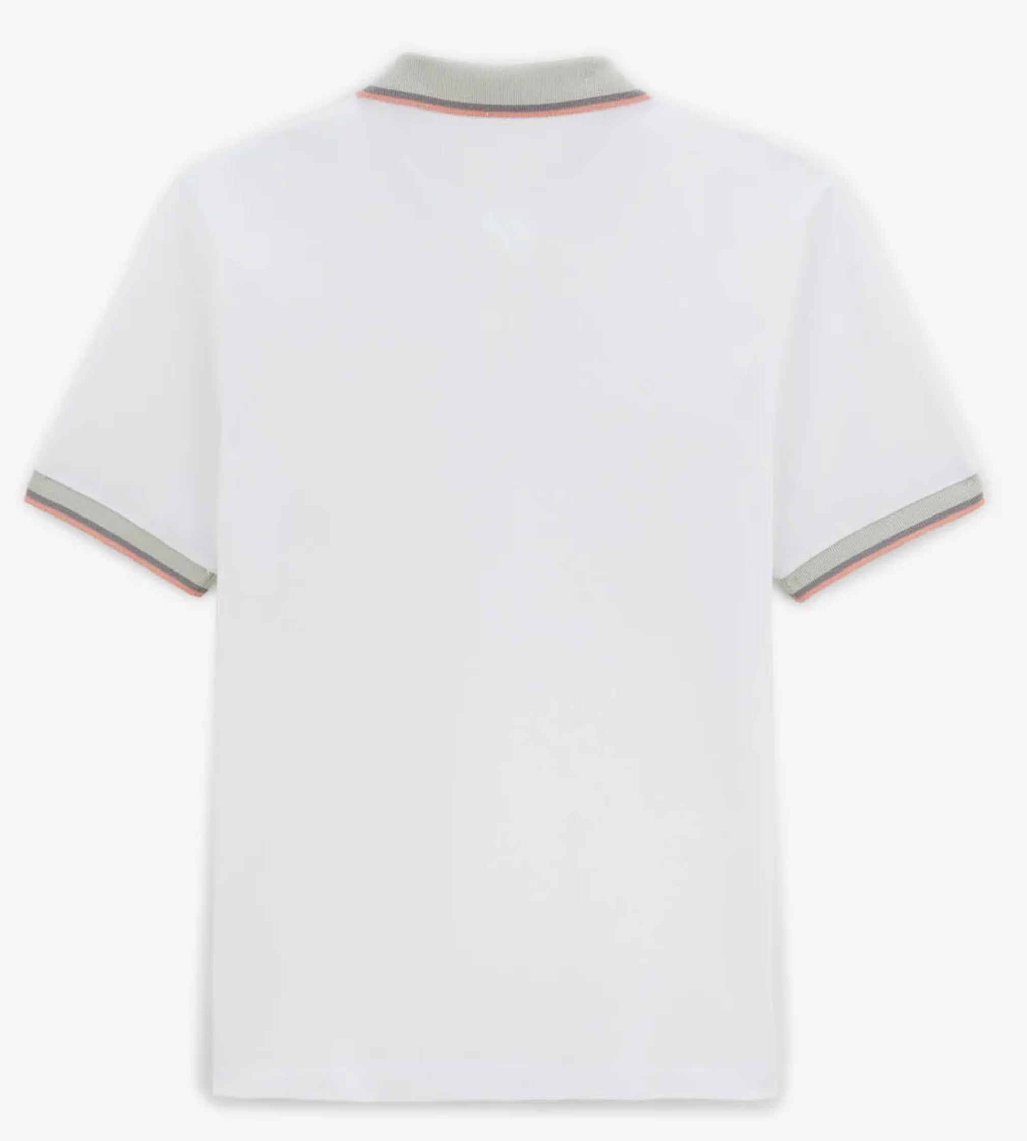 Laos white short-sleeved polo shirt for men