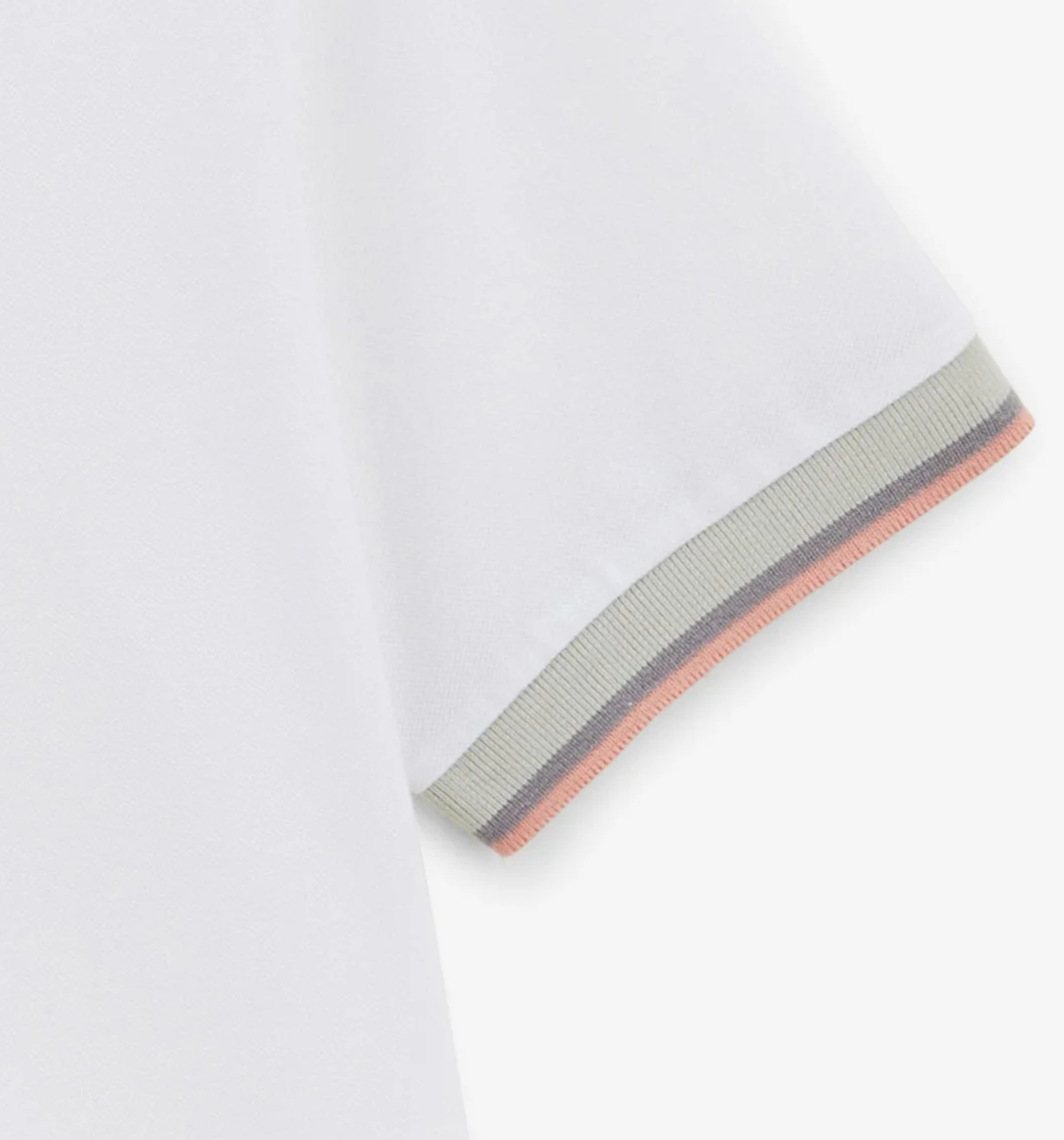 Laos white short-sleeved polo shirt for men