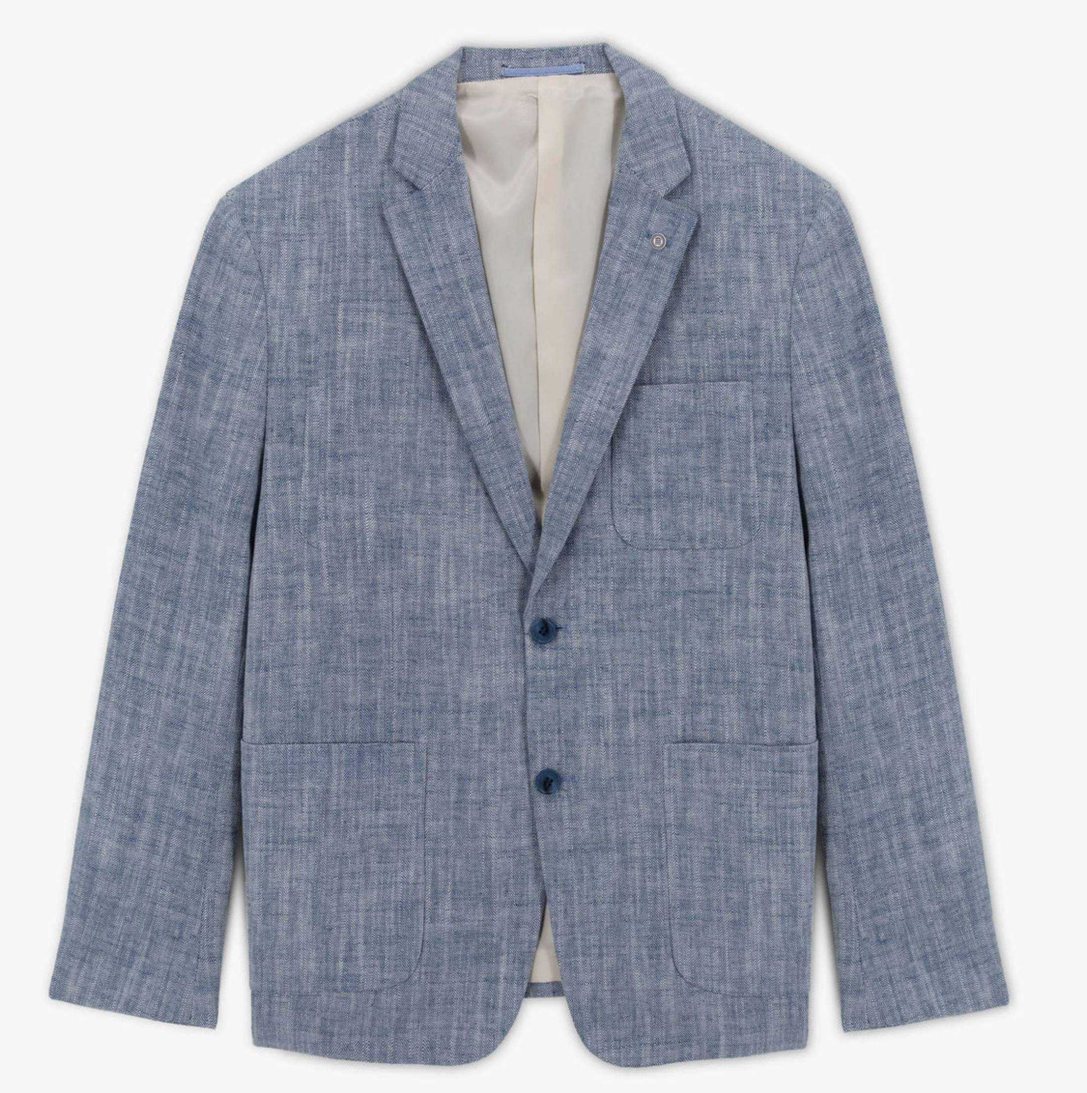 Costume Simonni cloud blue linen blend Suit
