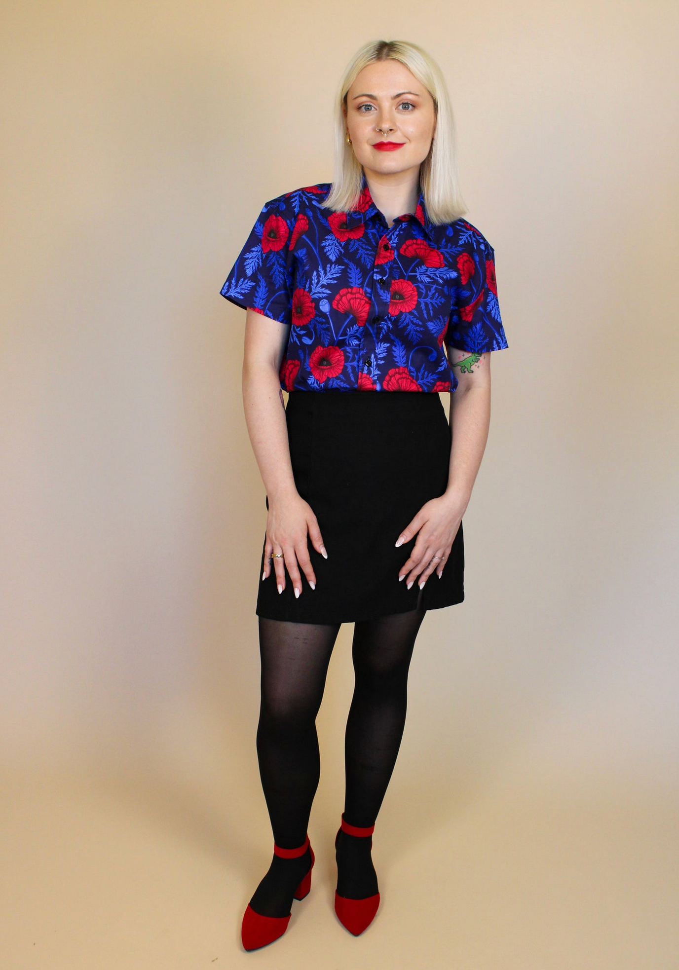 Simone Top - Red Poppy