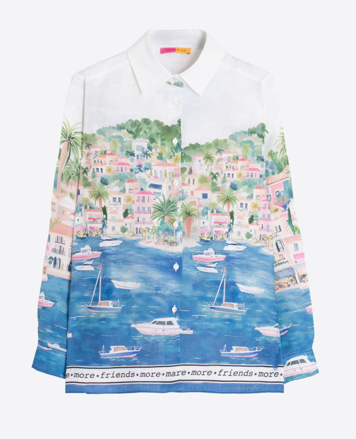 Water Beach Front Button Up