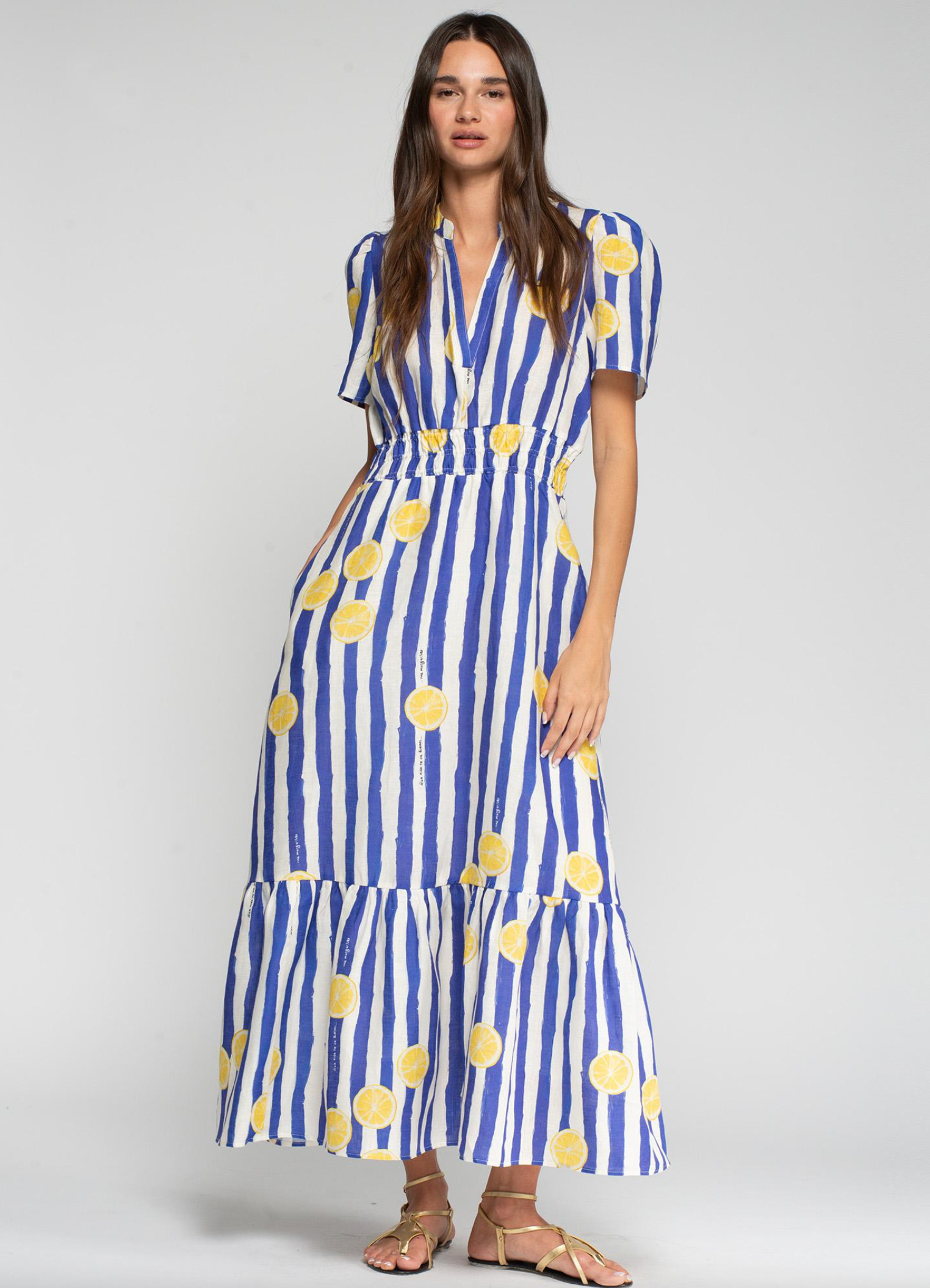 STRIPED LEMON DRESS