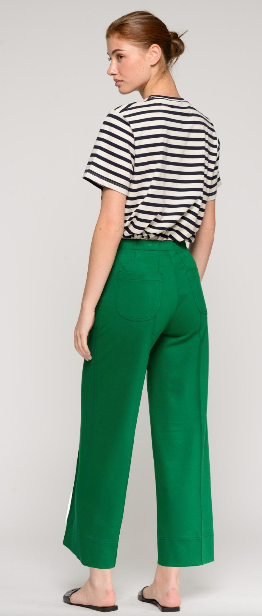 WIDE GREEN TROUSERS