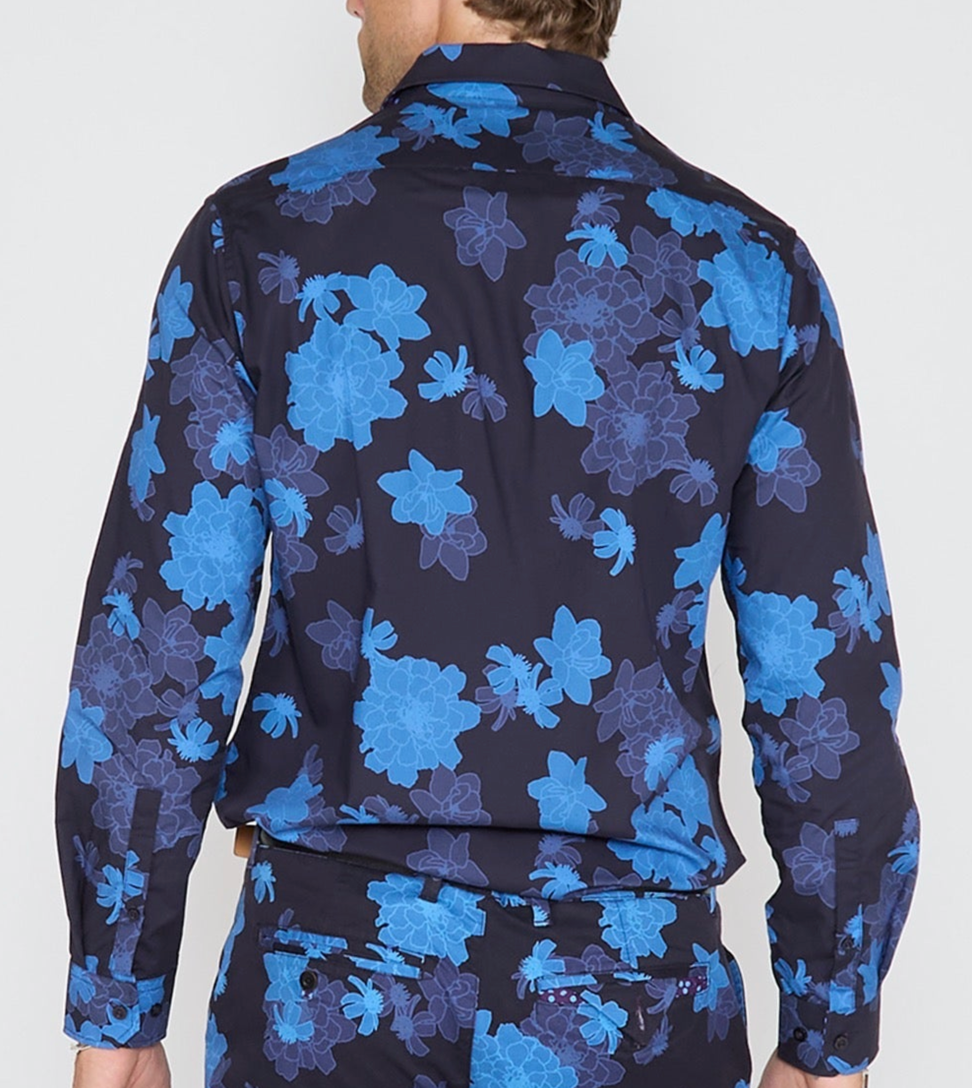 NORMAN SOFTBLOOM SHIRT - NAVY