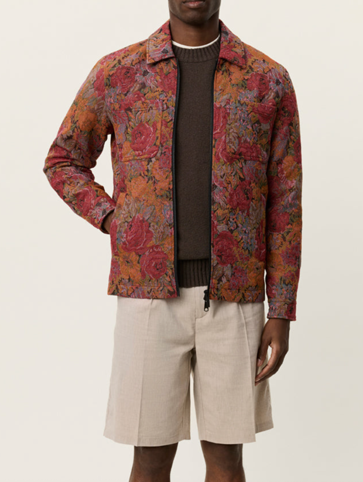 Marseille Jacquard Zipper Jacket