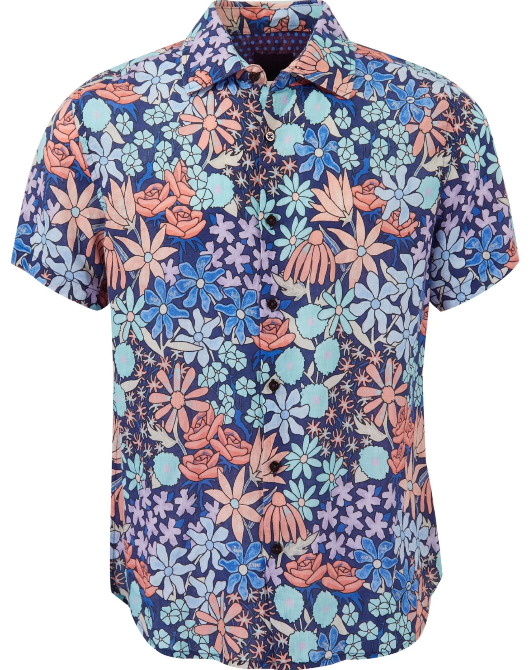 landon mini dress blue LANDON short sleeve shirt