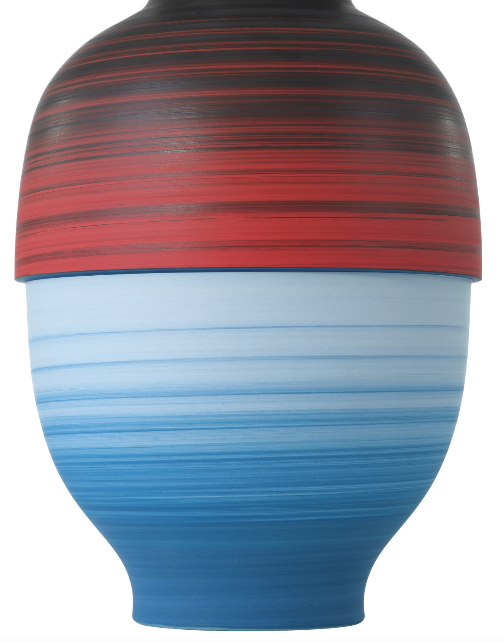 Happy 80's Black, Blue, Red & Orange Vase Set of 3