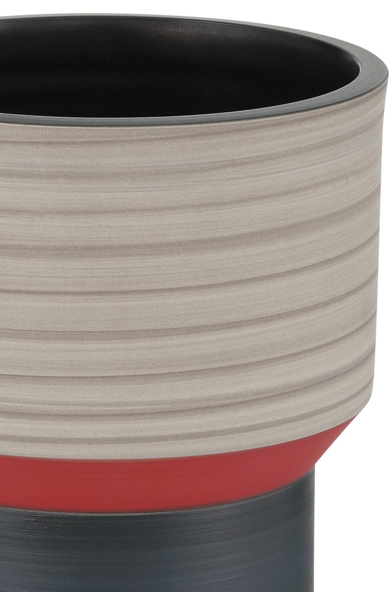 Happy 80's Black, Blue, Red & Orange Vase Set of 3