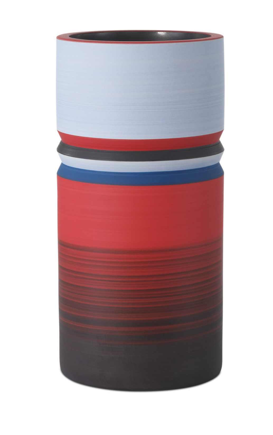 Happy 80's Black, Blue, Red & Orange Vase Set of 3