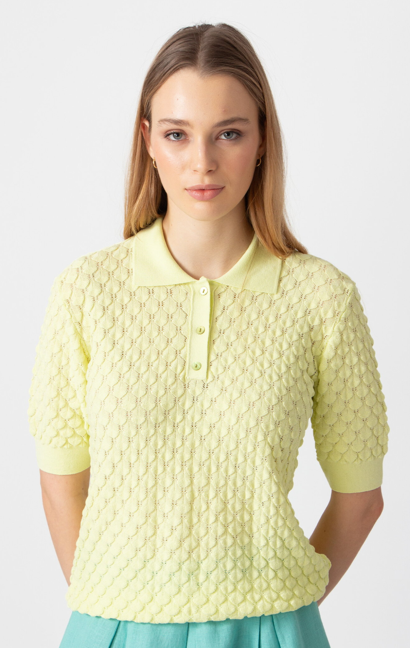 Solid Pattern, Structured Pullover