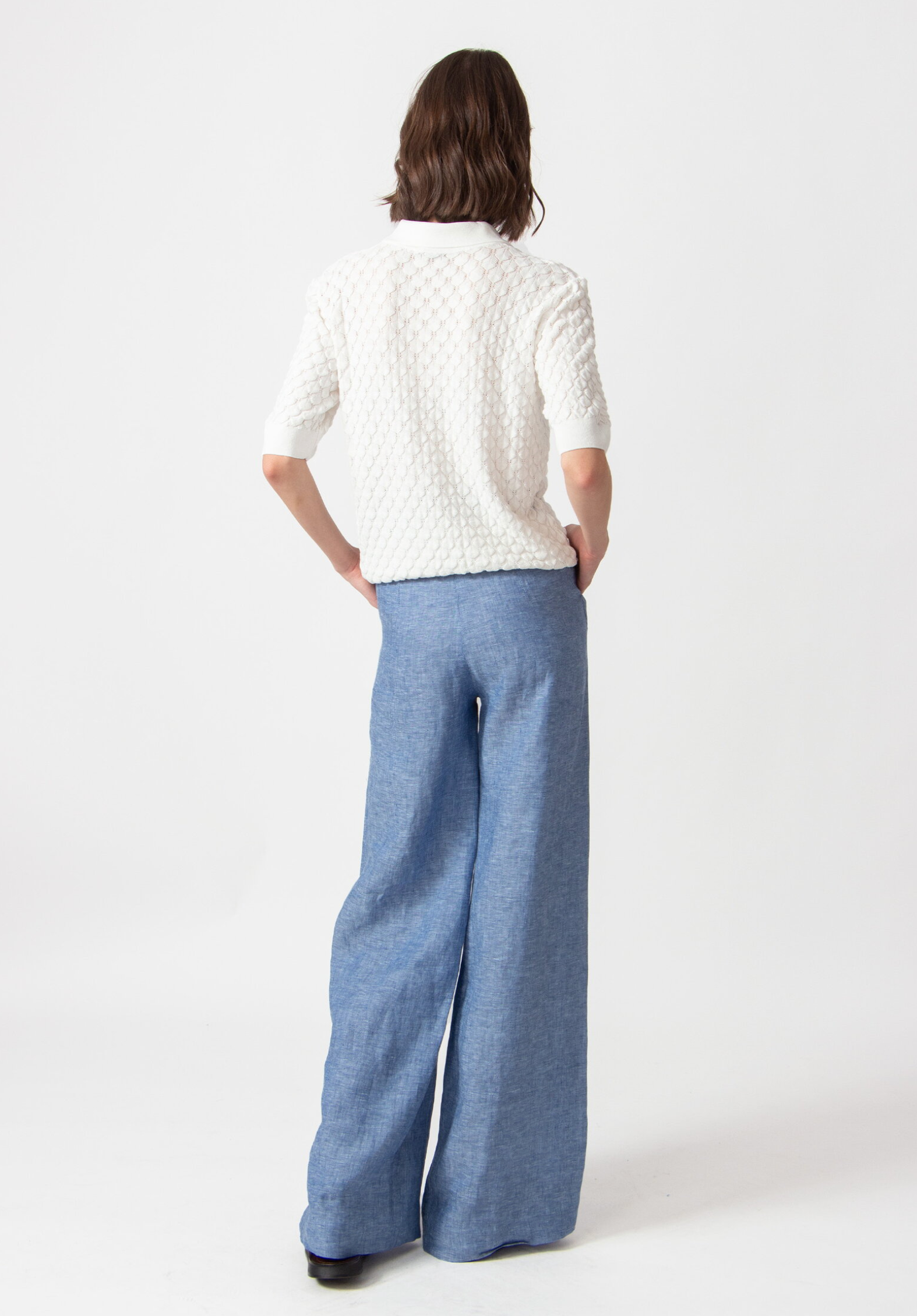 Linen Pants · Blue