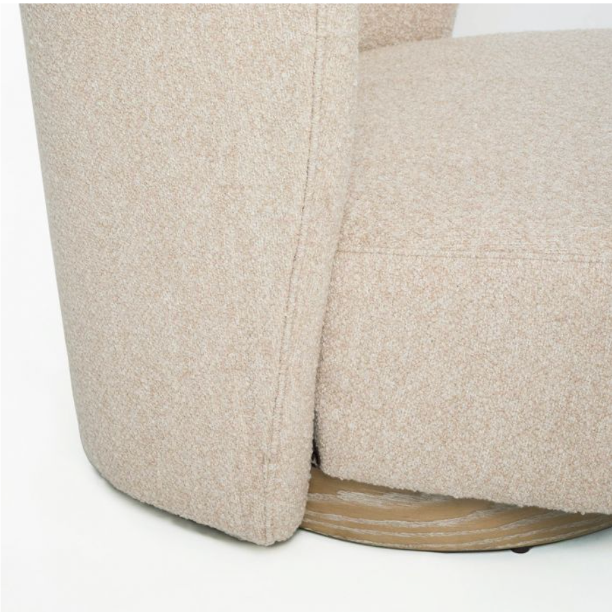 Dorian Swivel Chair in Seed