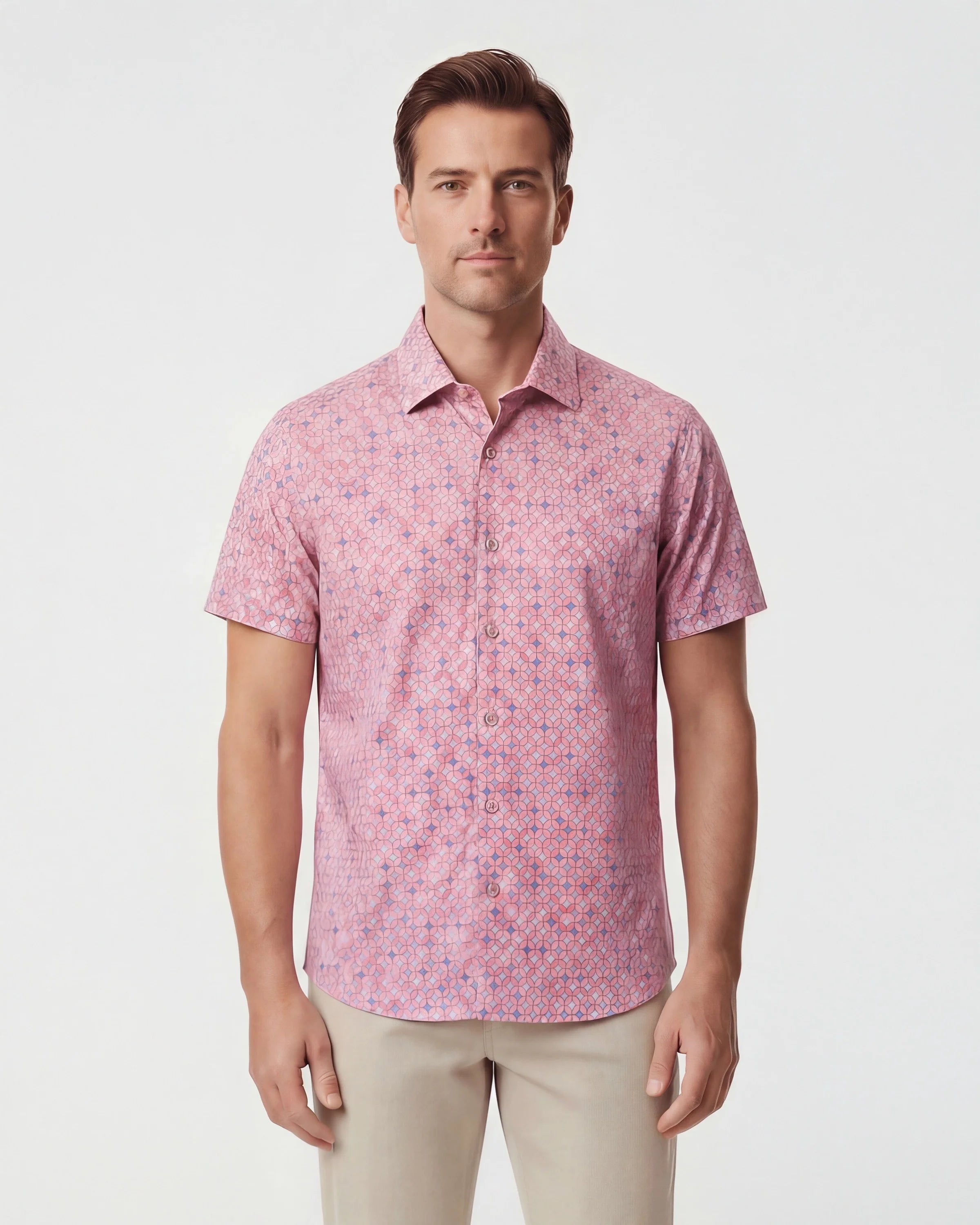 SCOTT RETRO STAR BUTTON UP SHIRT