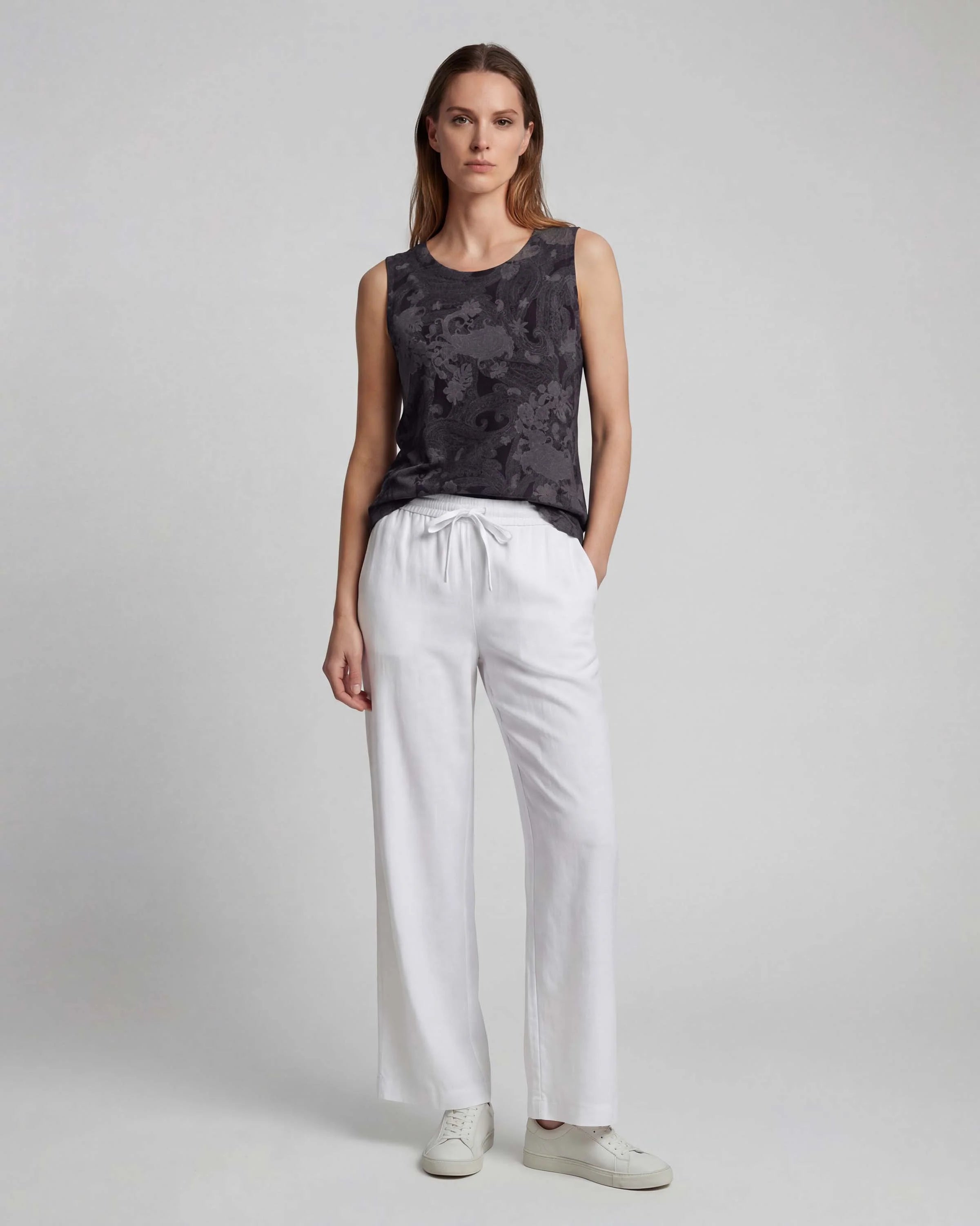 LILLIAN WHITE WOMENS WIDE-LEG PANT