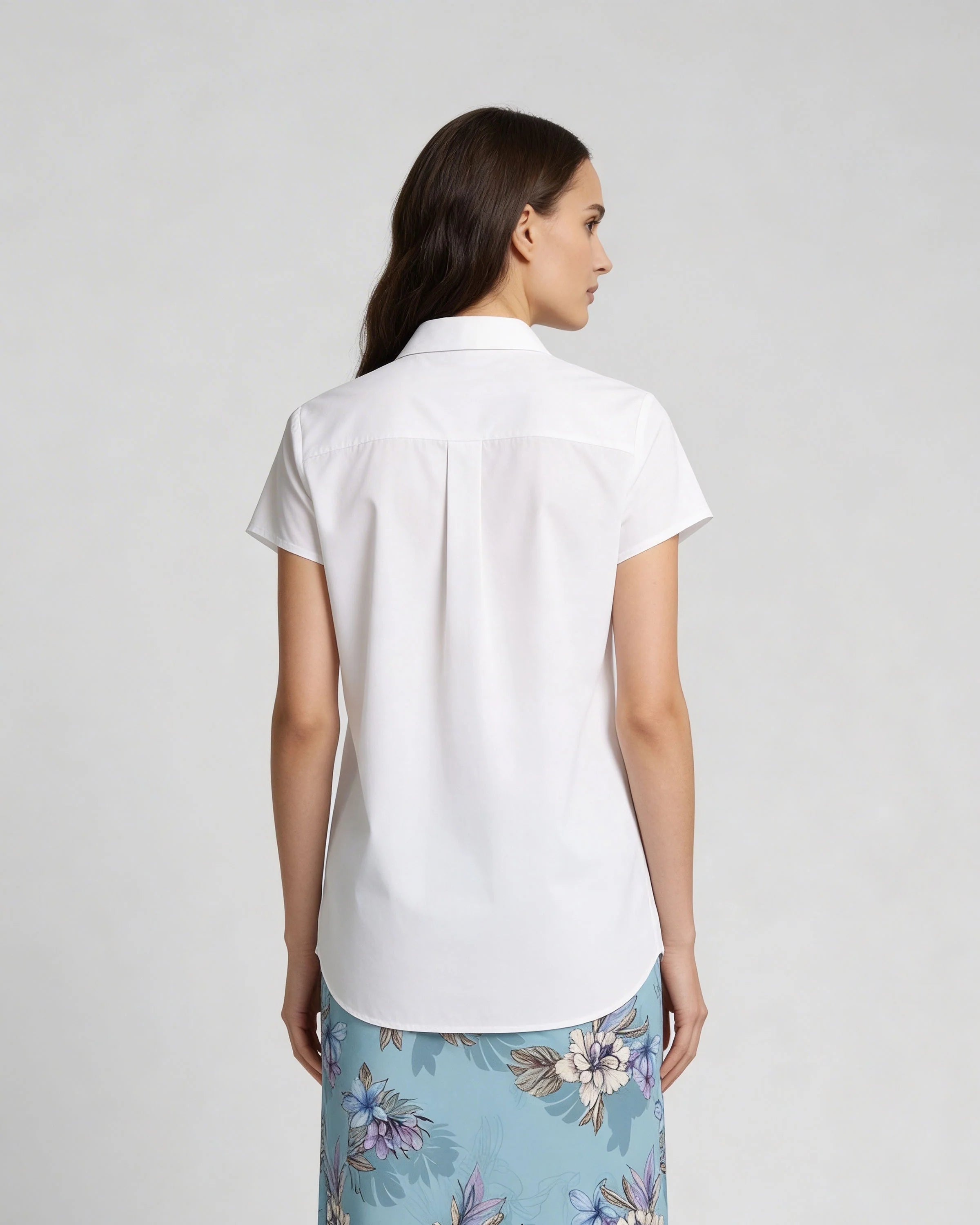LARA WHITE WOMENS LINEN SHIRT