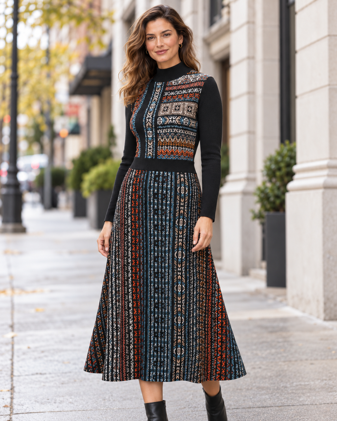 Azulejo Knit Dress