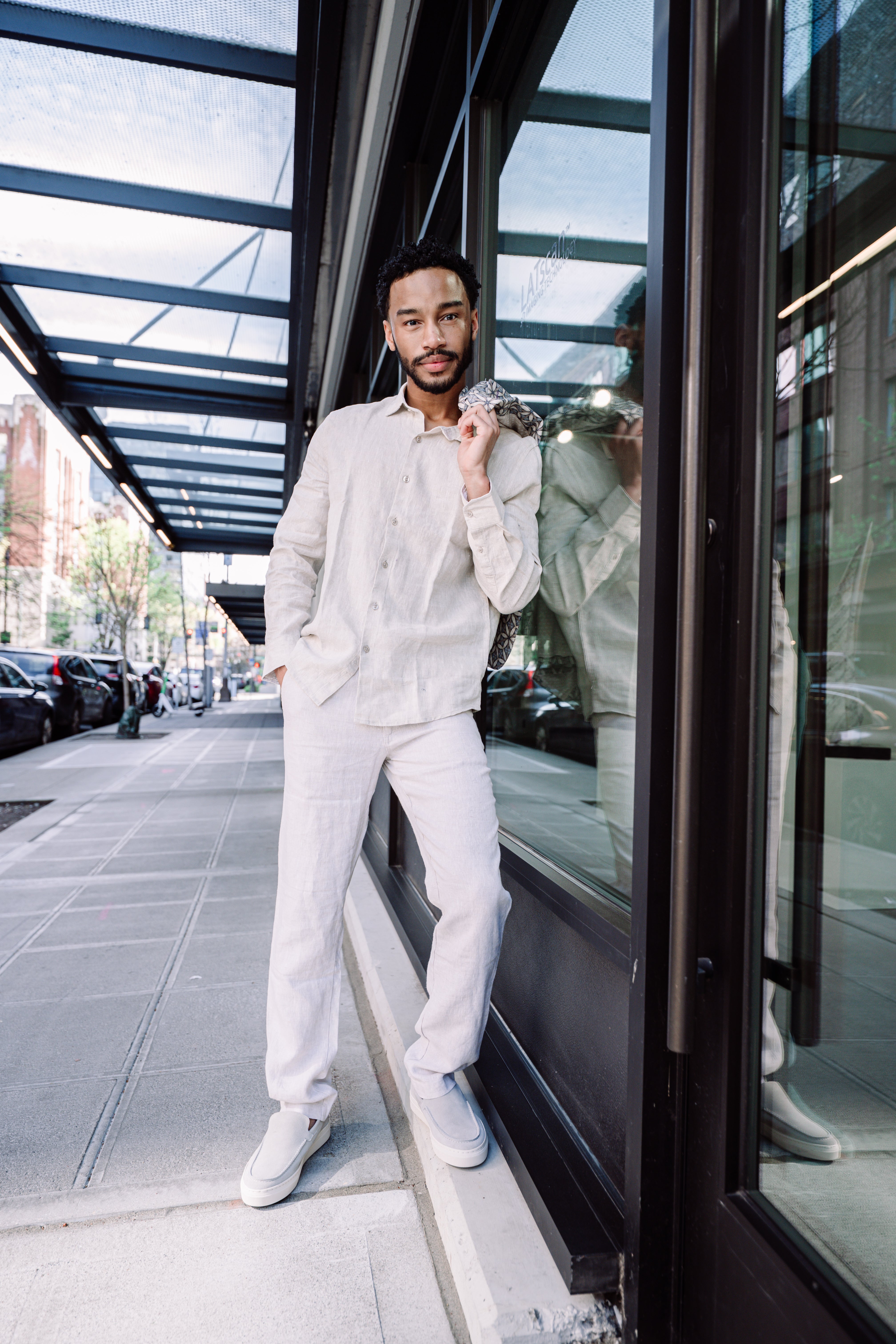 Devon Linen Pant - Natural