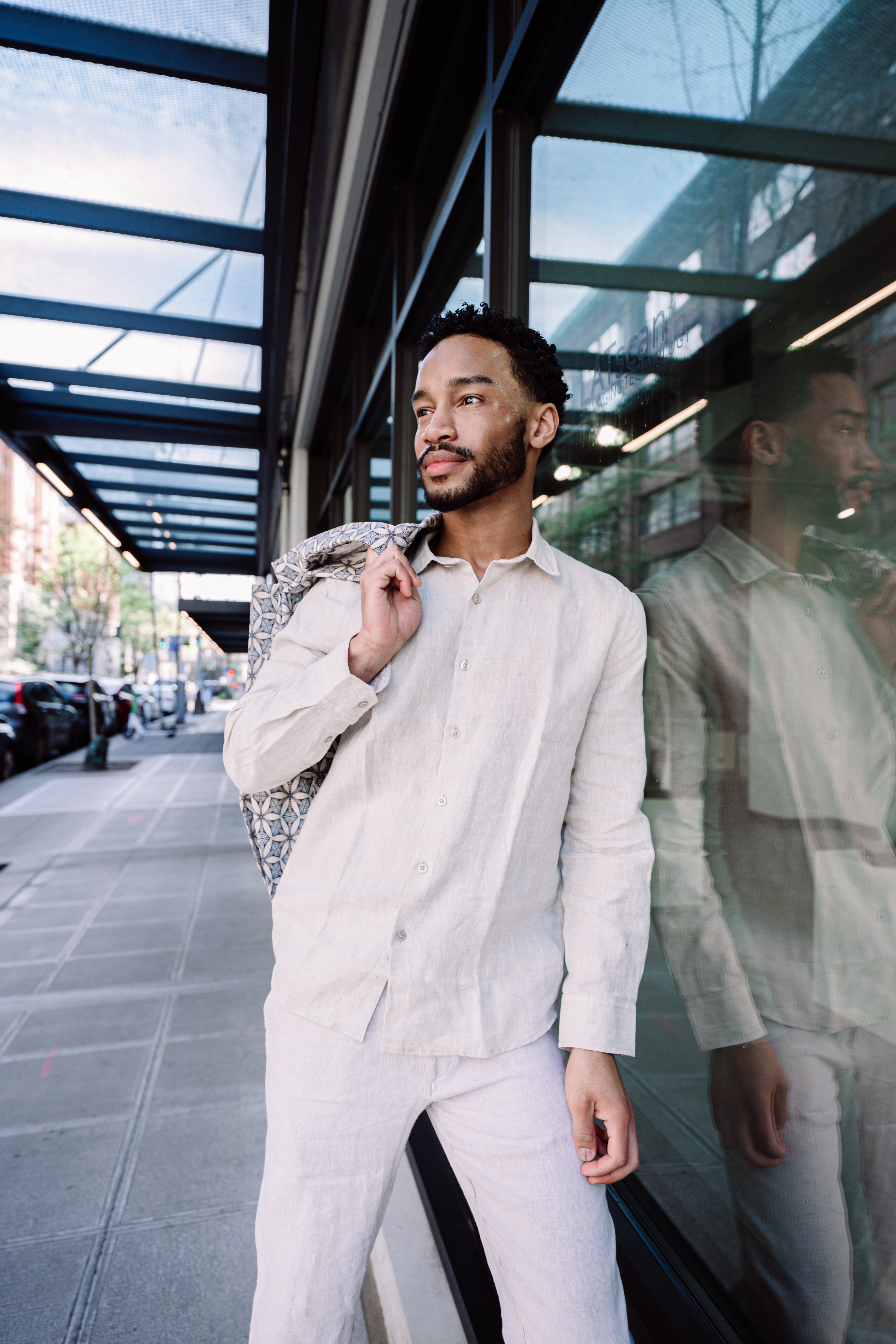 LIONEL LINEN BUTTON DOWN SHIRT