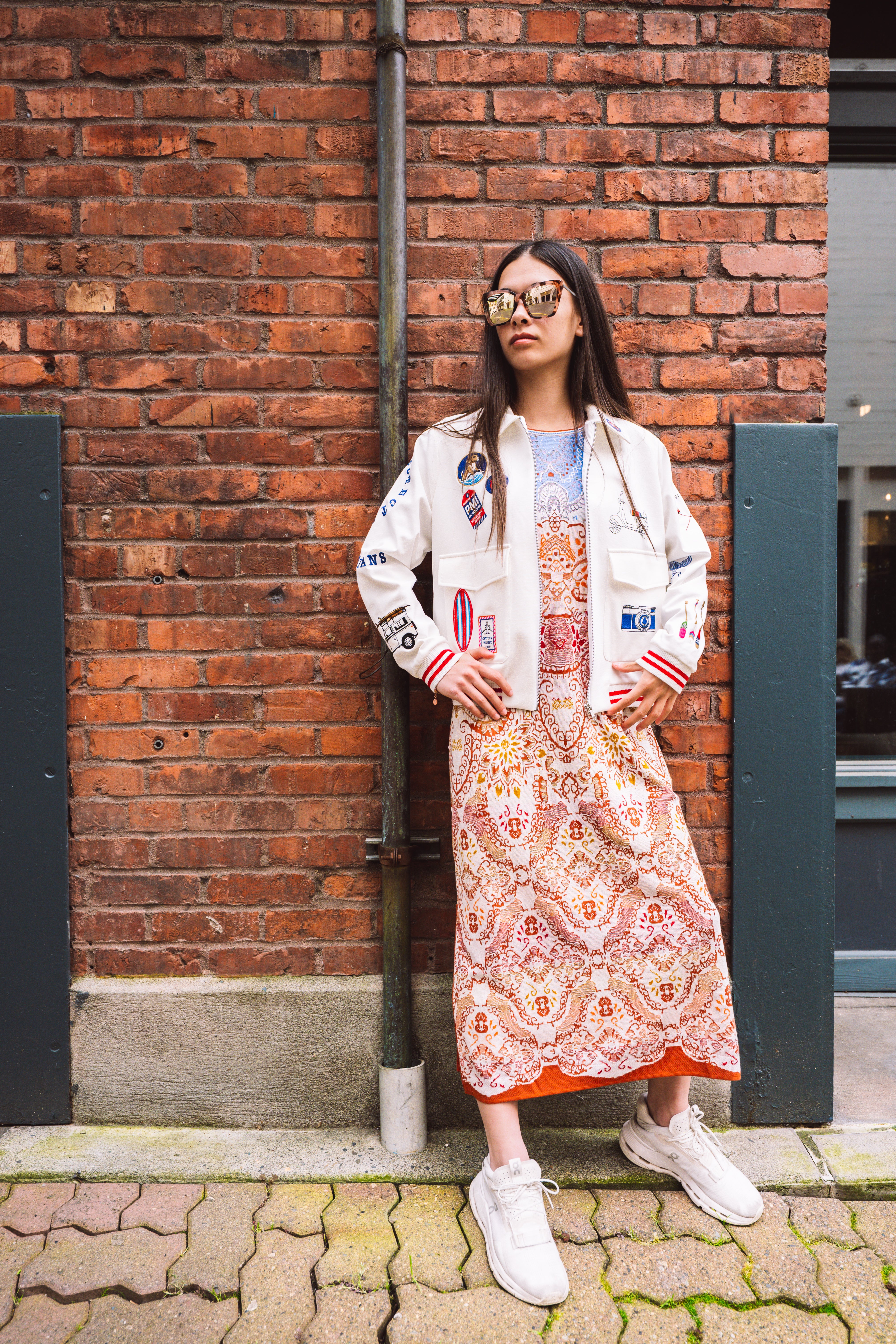 Jacquard Dress, Ornament Pattern