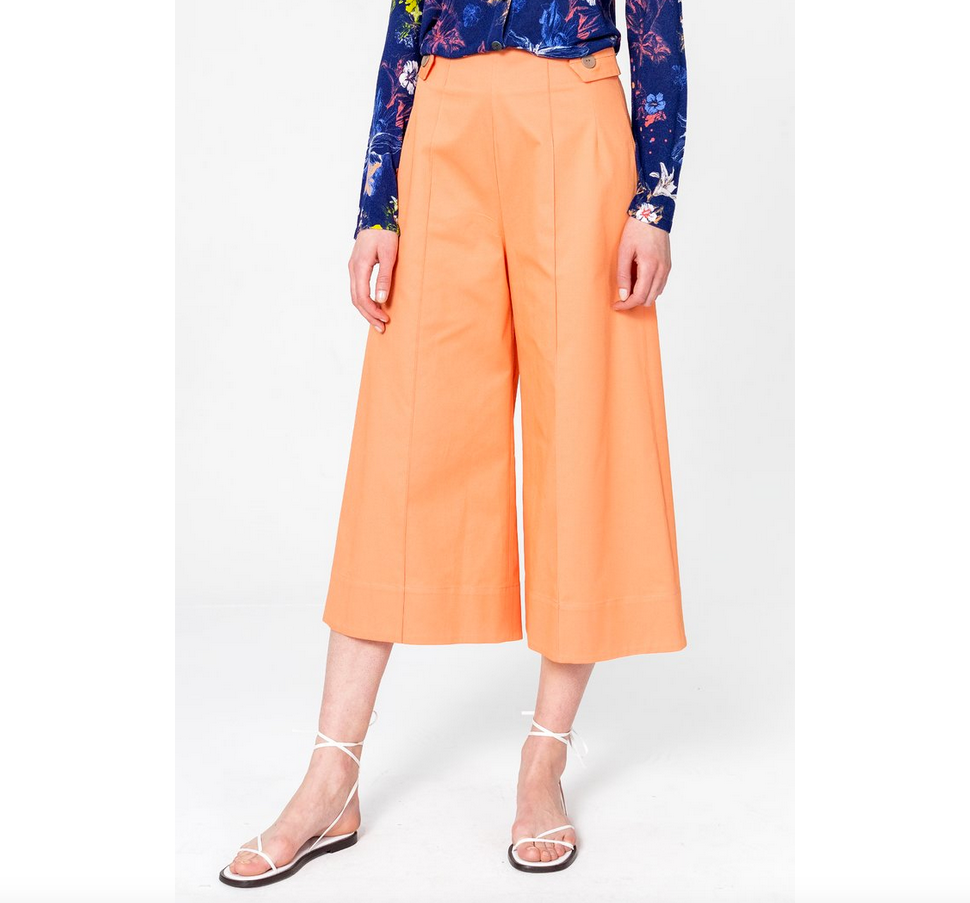 Wide Leg Capri Pants by IVKO