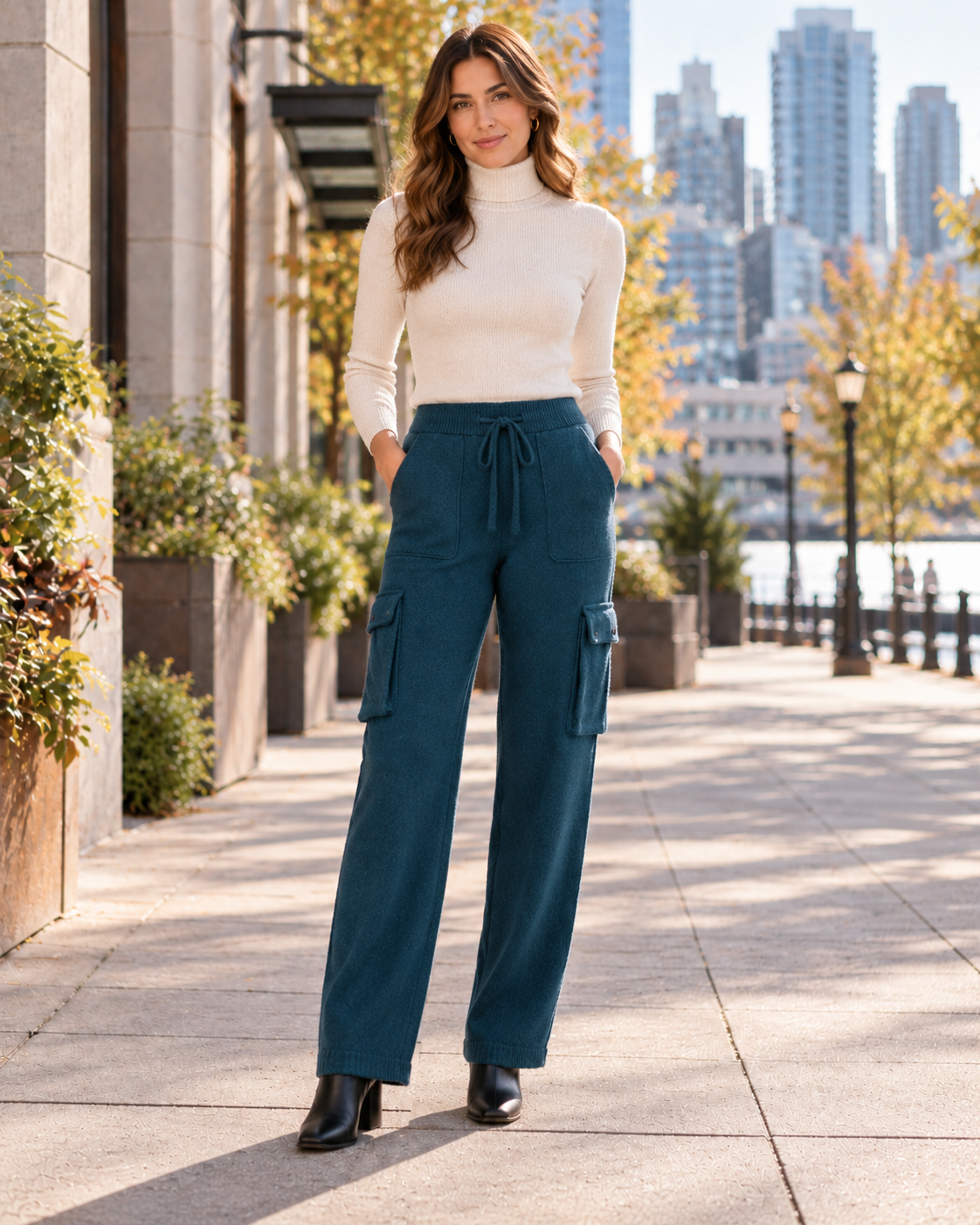 Knit Cargo Pants