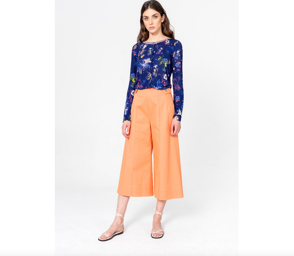 Wide Leg Capri Pants by IVKO