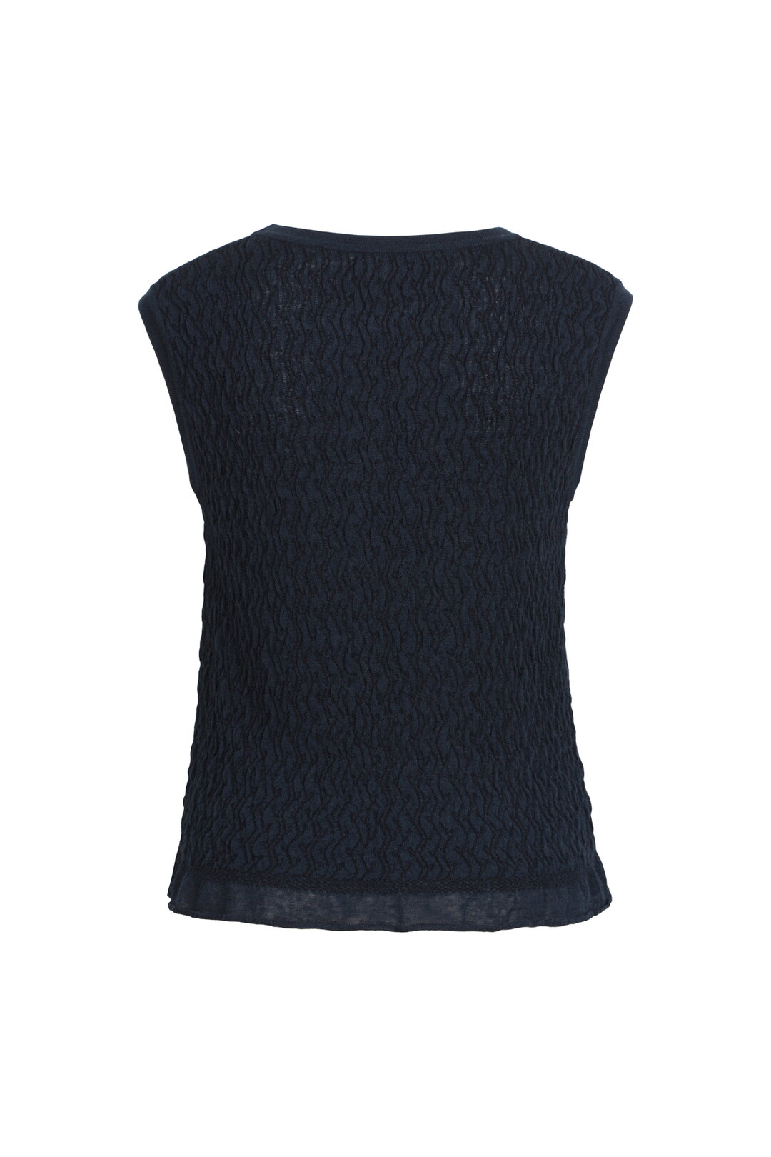 Sleeveless Pullover Structured Pattern
