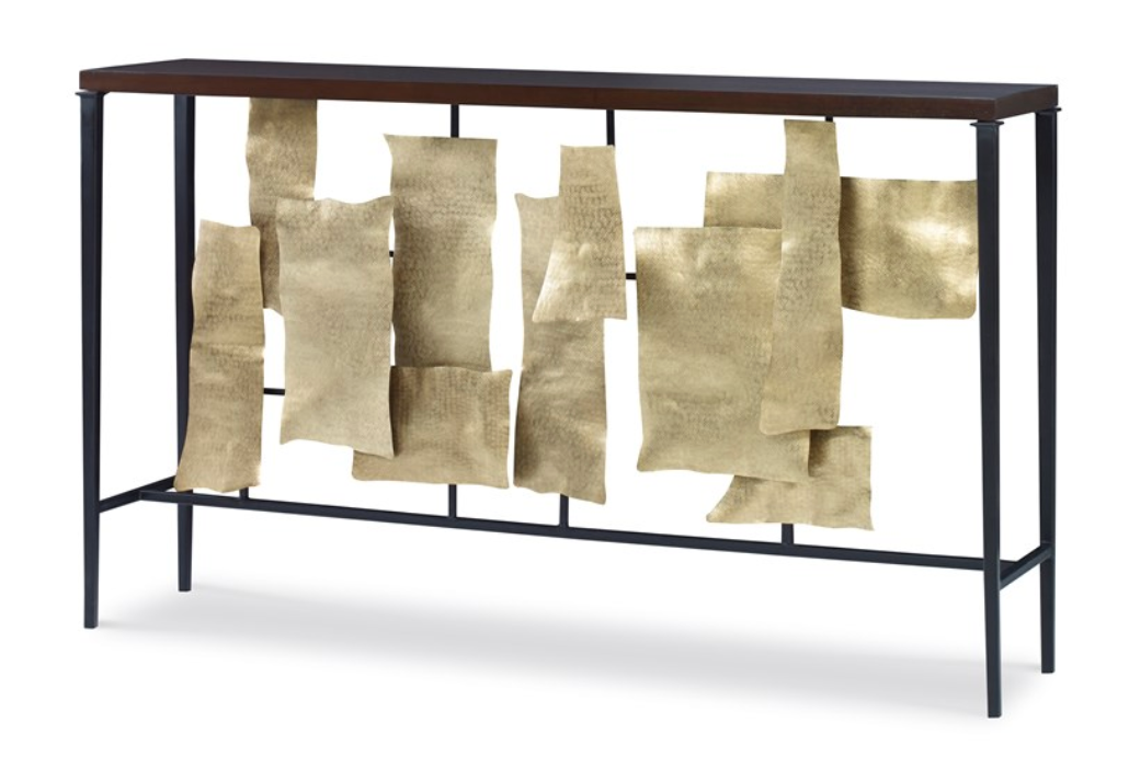 Collage Console Table 07279-850-001 FLOOR SAMPLE Exterior W: 54" D: 12" H: 32" Volume LBS: 68 CU.FT: 18.30'