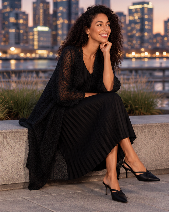 Nightstar Pleated Coat