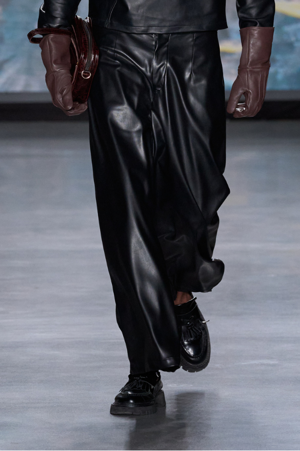 Leather Turtleneck