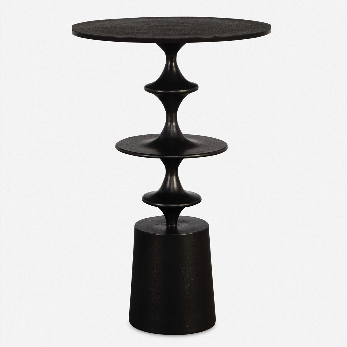 Flight Accent Table, Black, 16 W X 24 H X 16 D (in)