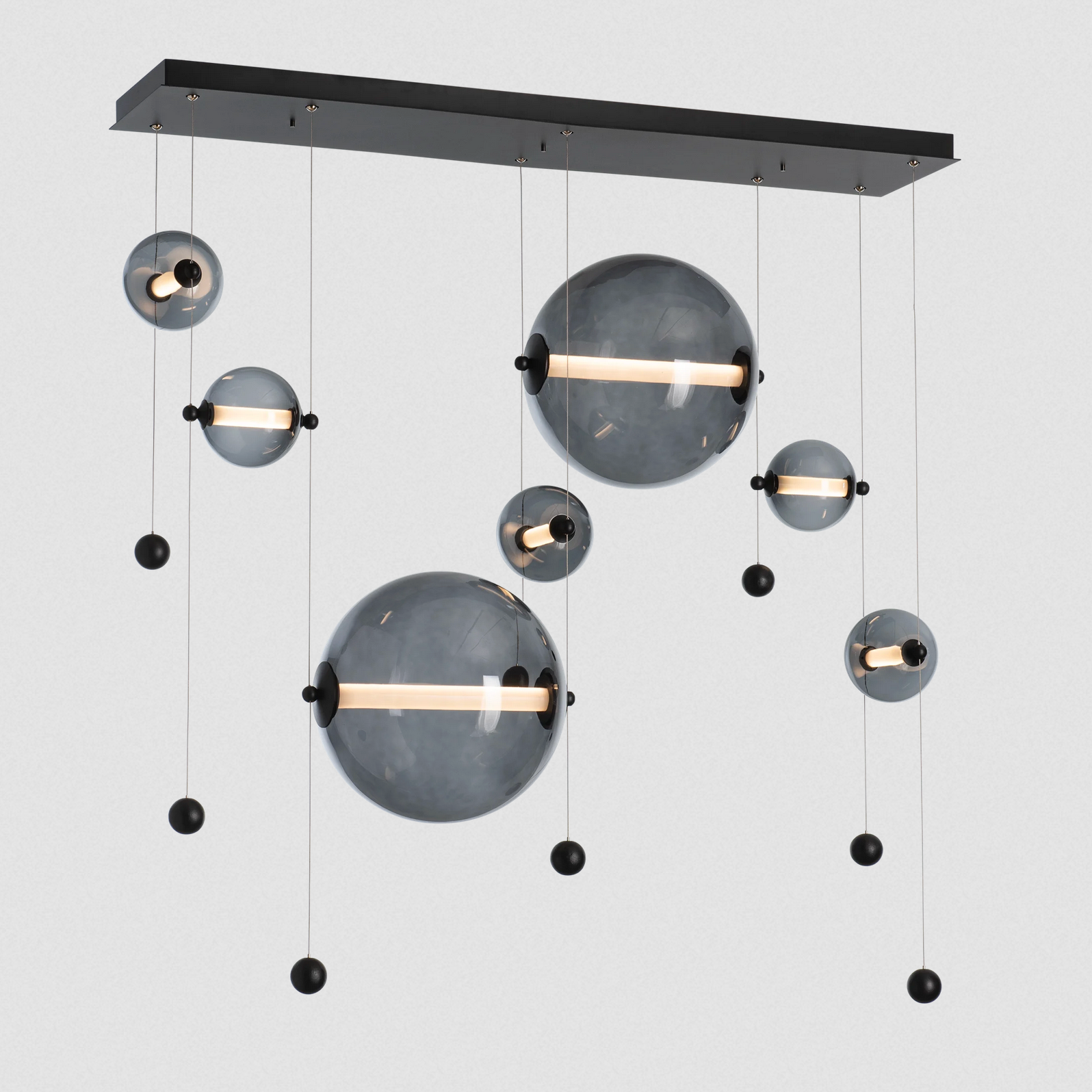 Abacus 7-Light Double Linear LED Pendant