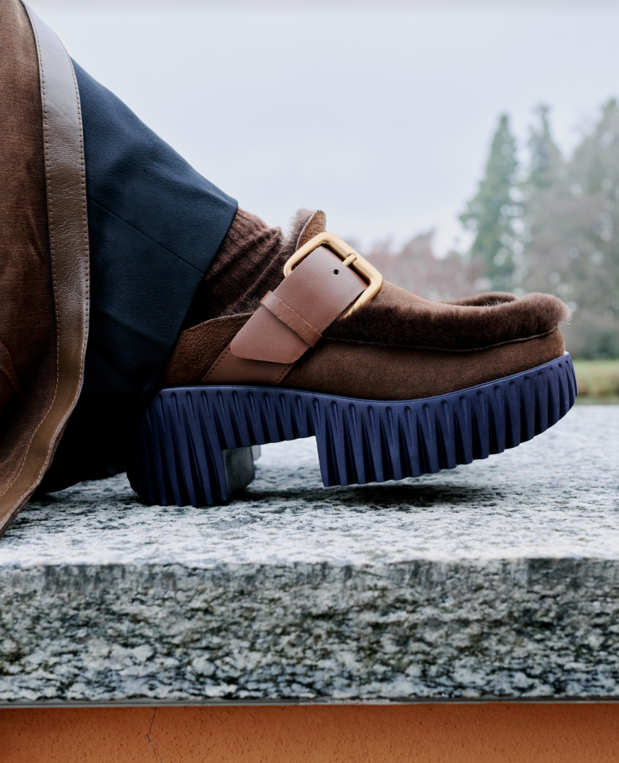 PILA Shearling Mule