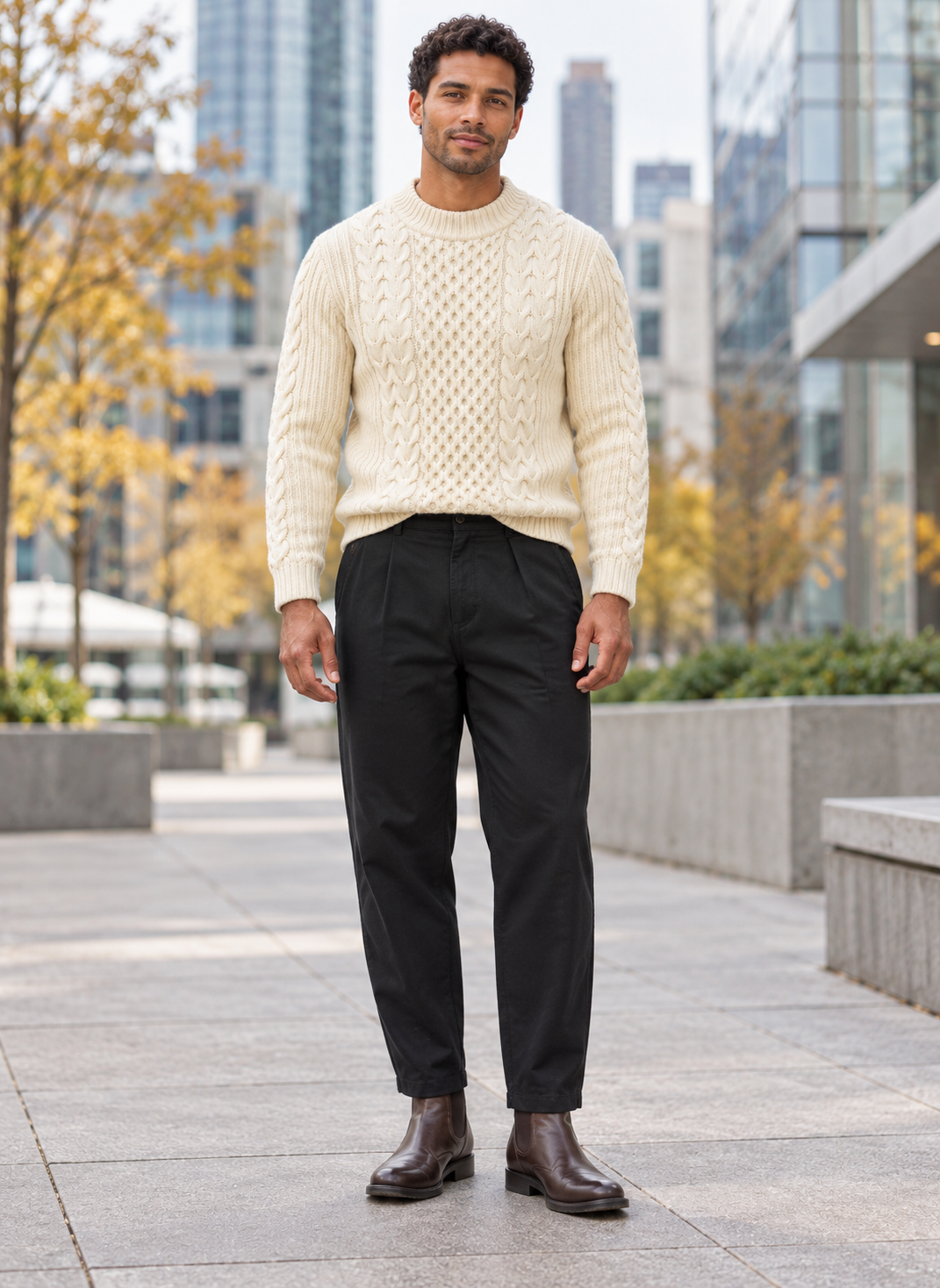 Pleated Héritage Trousers
