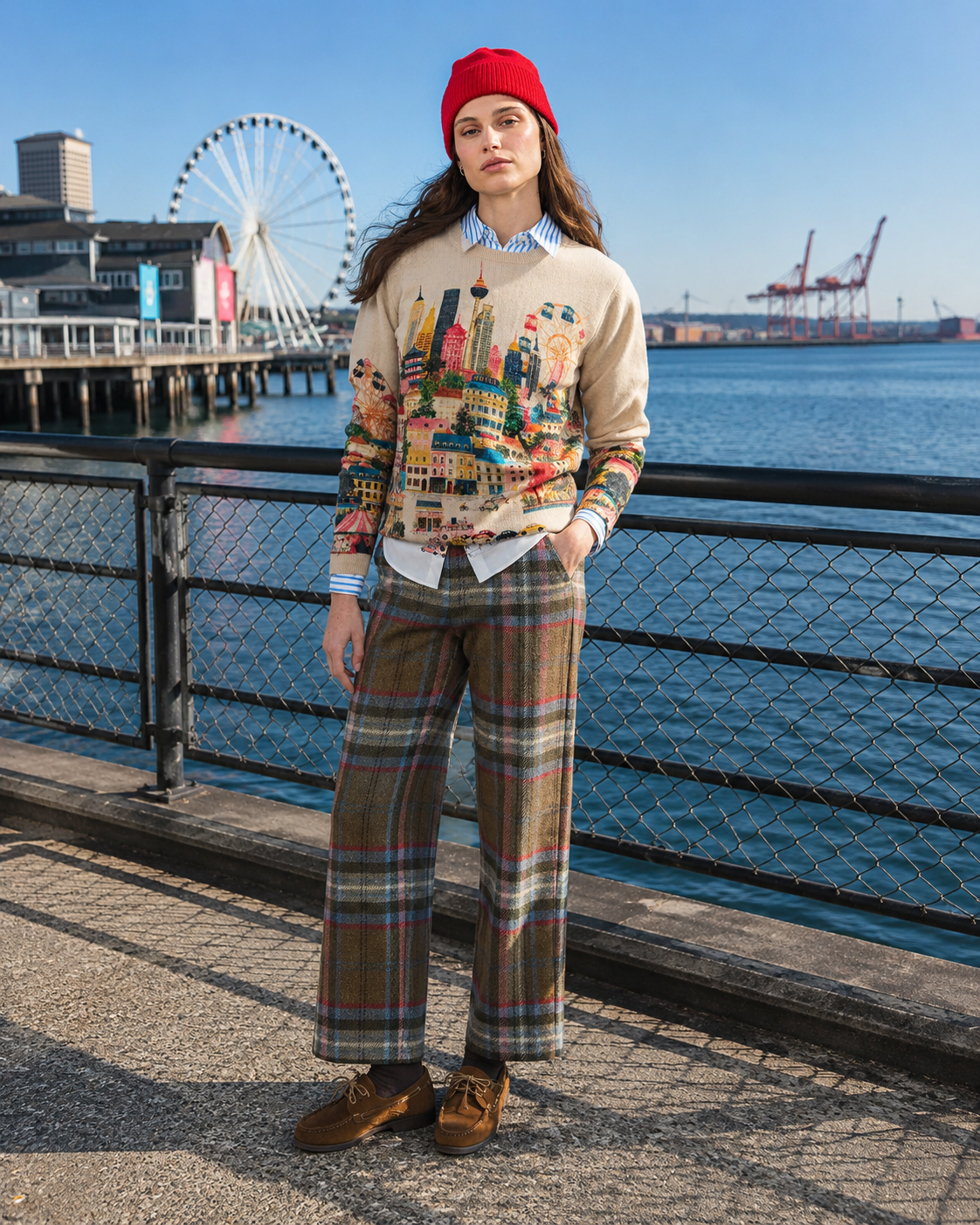 City Print Sweater