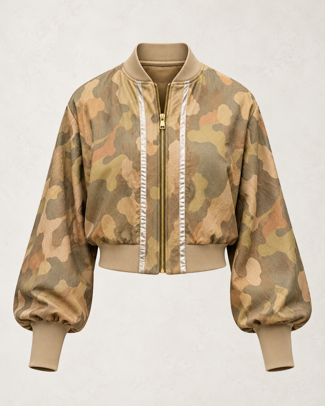 Camouflage Reversible Bomber Jacket